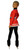IceDress Figure Skating Outfit - Thermal - Line (Red with White Line)