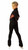 IceDress Figure Skating Outfit - Thermal -Disco (Black and Coral)