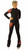 IceDress Figure Skating Outfit - Thermal -Disco (Black and Coral)