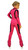 IceDress Figure Skating Outfit - Thermal -Flip (Fuchsia with Black Line)