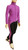 IceDress Figure Skating Outfit - Thermal - Drape-2 (Purple)