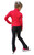 IceDress Figure Skating Outfit - Thermal - Drape-3 (Raspberry)