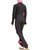 IceDress Figure Skating Outfit - Thermal - Rays (Dark Grey and Pink)