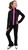 IceDress Figure Skating Outfit - Thermal - Kant (Black with Pink Line)