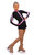 IceDress Figure Skating Outfit - Thermal - Arabesque 2 (Black  with Pink rhinestones)