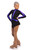 IceDress Figure Skating Outfit - Thermal - Arabesque 2 (Black  with Violet lycra)