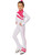 IceDress Figure Skating Jacket - Rays (White and Raspberry)