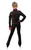 IceDress Figure Skating Jacket -Todes(Black with Raspberry Line)