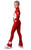 IceDress Figure Skating Outfit - Thermal - Star (with Pants) (Red with White)