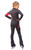 IceDress Figure Skating Outfit - Thermal - Star (Dark Grey with Red)