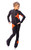 IceDress Figure Skating Outfit - Thermal - Star (Dark Grey with Orange)