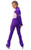 IceDress Figure Skating Outfit - Thermal - Star (Purple with White)
