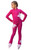 IceDress Figure Skating Outfit - Thermal - Star (Fushsia with White)