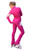 IceDress Figure Skating Outfit - Thermal - Star (Fushsia with White)