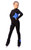 IceDress Figure Skating Outfit - Thermal - Star (Black with Blue)