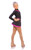 IceDress Figure Skating Dress-Thermal -  Lasso(Black with Fuchsia)