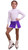 IceDress - Figure Skating Skirt s -  Rogue (Purple and White)