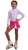 IceDress - Figure Skating Skirt s -  Rogue (Pink and White)