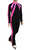 IceDress - Figure Skating Training Overalls - Sweetheart (Black and Pink)