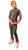 IceDress Figure Skating Pants -Bracket (Grey with Pink Line)