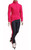 IceDress Figure Skating Pants - Drape-2 (Raspberry)