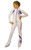IceDress Figure Skating Pants -Euler (White and Purple)