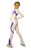 IceDress Figure Skating Pants -Euler (White and Purple)