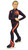 IceDress Figure Skating Pants -Euler (Gray and Coral)