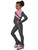 IceDress Figure Skating Pants - Rays (Light Grey and Pink)