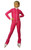 IceDress Figure Skating Pants -Todes(Fuchsia with White Line)