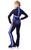 IceDress Figure Skating jacket - Jump (Dark Blue with Blue stripes)