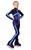 IceDress Figure Skating pants - Jump (Dark Blue with Blue stripes)