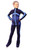IceDress Figure Skating pants - Jump (Dark Blue with Blue stripes)