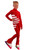 IceDress Figure Skating Outfit - Thermal - IceCode (Red with White)