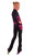 IceDress Figure Skating Outfit - Thermal - IceCode (Gray-blue dark with Fuchsia)