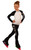 IceDress Figure Skating Outfit - Thermal - IceDress Lite (Linglish with Leggings) (Black with White)