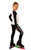 IceDress Figure Skating Outfit - Thermal - IceDress Lite (Linglish with Leggings) (Black with White)