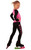 IceDress Figure Skating Outfit - Thermal - IceDress Lite (Linglish with Leggings) (Black with Pink)