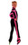 IceDress Figure Skating Outfit - Thermal - Cross-Roll (Black with Bright Pink)