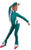 IceDress Figure Skating Outfit - Thermal - Cross-Roll (Emerald with White)