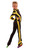 IceDress Figure Skating Outfit - Thermal - Cross-Roll (Dark Gray with Yellow)