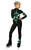 IceDress Figure Skating Outfit - Thermal - Bauer (Black, Green and White)