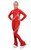IceDress Figure Skating Outfit - Thermal - Cascade (Red with White thermo-applications)