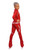 IceDress Figure Skating Outfit - Thermal - Cascade (Red with White thermo-applications)