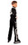 IceDress Figure Skating Outfit - Thermal - IceDress for Boys(Black with White)