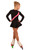 IceDress Figure Skating Dress - Thermal - Bows 2 (Black with Bright Coral)