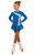 IceDress Figure Skating Dress - Thermal - Bows 2 (Blue with White)