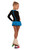 IceDress Figure Skating Dress - Thermal - Buff (Black with Blue)