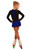 IceDress Figure Skating Dress - Thermal - Buff (Black with Cornflower)