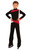 IceDress - Figure Skating Training Overalls for Boys - Skating (Black,Red and White)